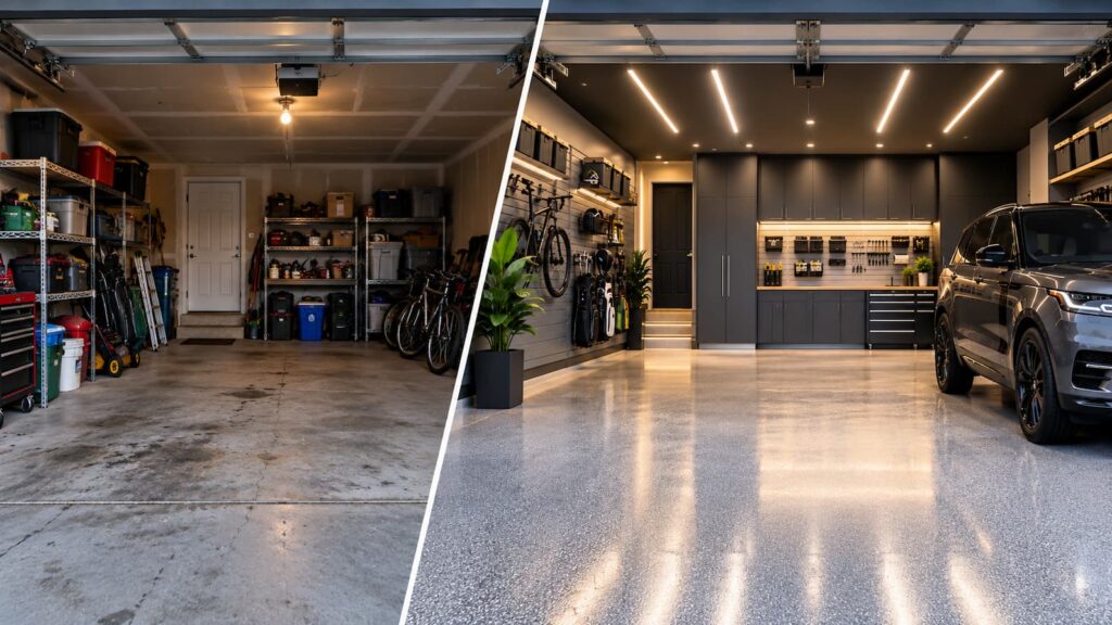 Garage Transformation Before and After